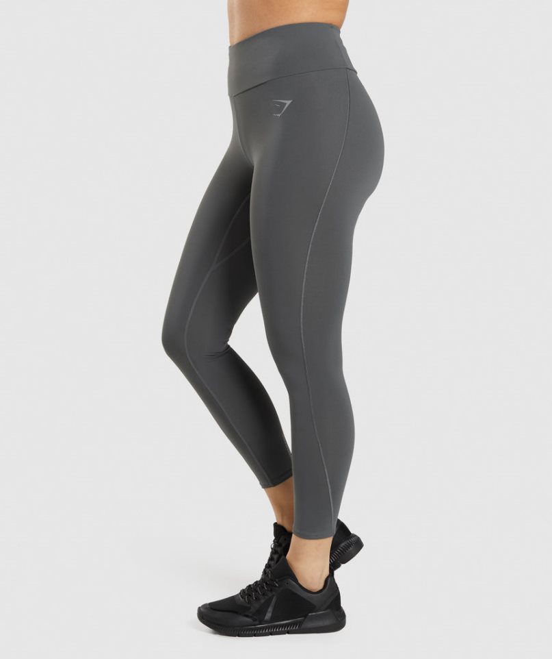 Legginsy Gymshark Speed Damskie Szare | PL 913HKQ